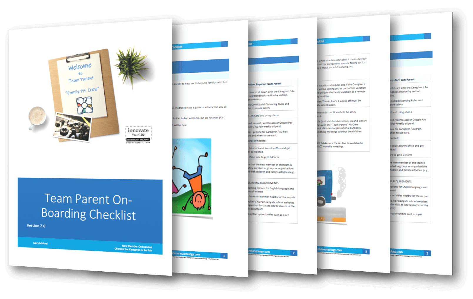Editable Au Pair, Caregiver, Nanny, Babysitter On-Boarding Checklist