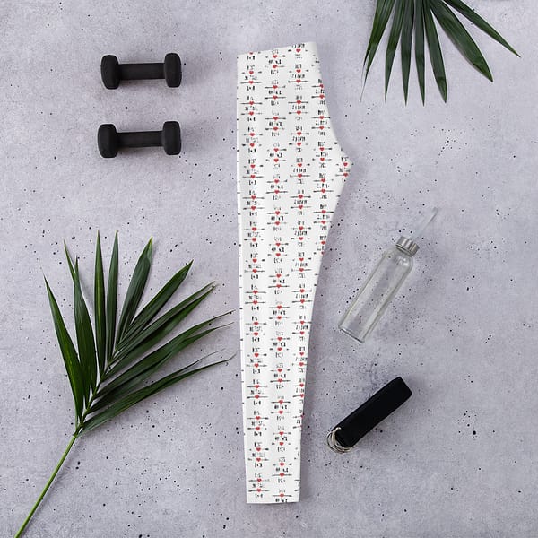 Best Au Pair Ever Leggings (White) - Image 5